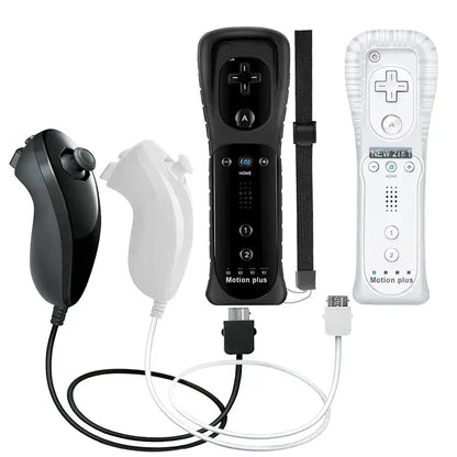 Motion Plus Remote & Nunchuk – Replacement with Silicone Case for Wii/Wii U