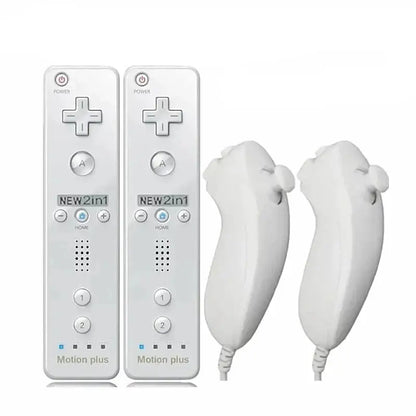 Motion Plus Remote & Nunchuk – Replacement with Silicone Case for Wii/Wii U