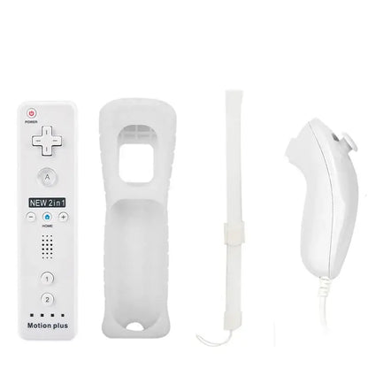 Motion Plus Remote & Nunchuk – Replacement with Silicone Case for Wii/Wii U