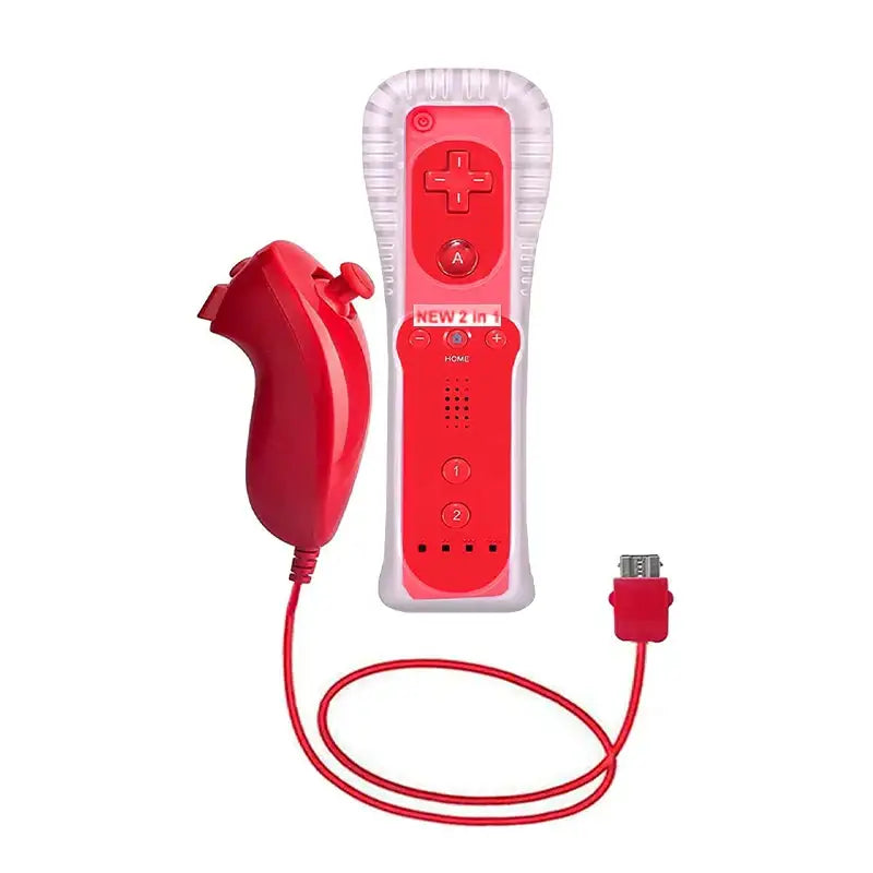 Motion Plus Remote & Nunchuk – Replacement with Silicone Case for Wii/Wii U