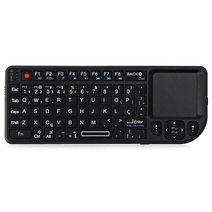 Mini Wireless Keyboard with Backlit Touchpad & Air Mouse