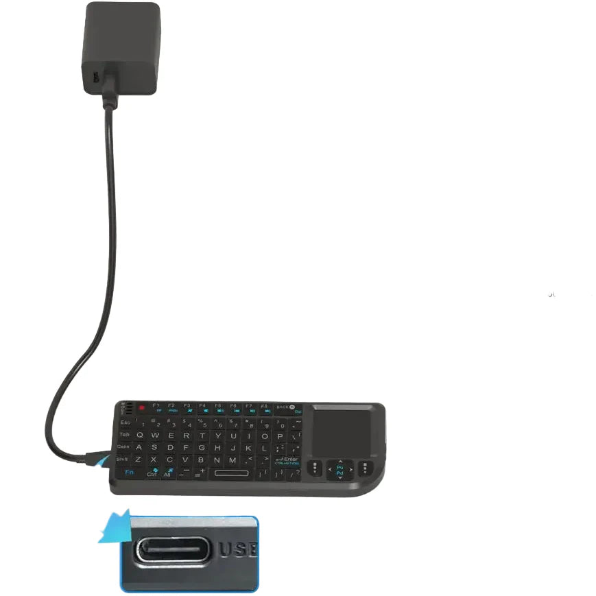 Mini Wireless Keyboard with Backlit Touchpad & Air Mouse
