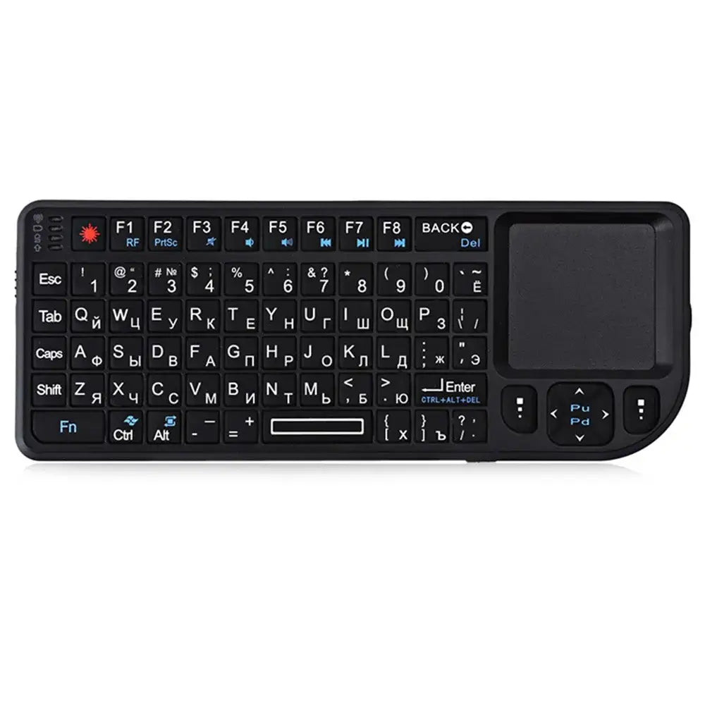 Mini Wireless Keyboard with Backlit Touchpad & Air Mouse