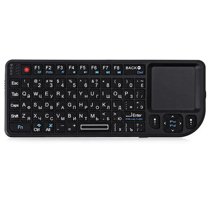 Mini Wireless Keyboard with Backlit Touchpad & Air Mouse