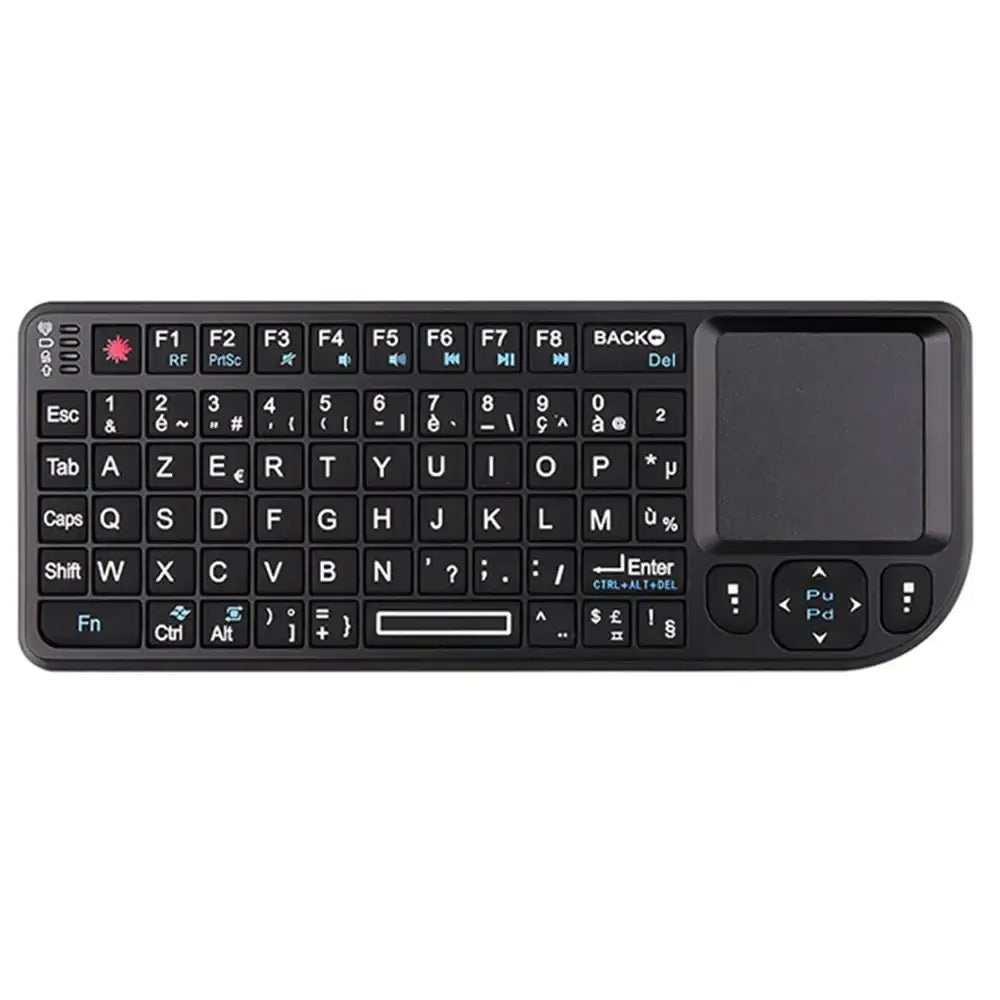 Mini Wireless Keyboard with Backlit Touchpad & Air Mouse