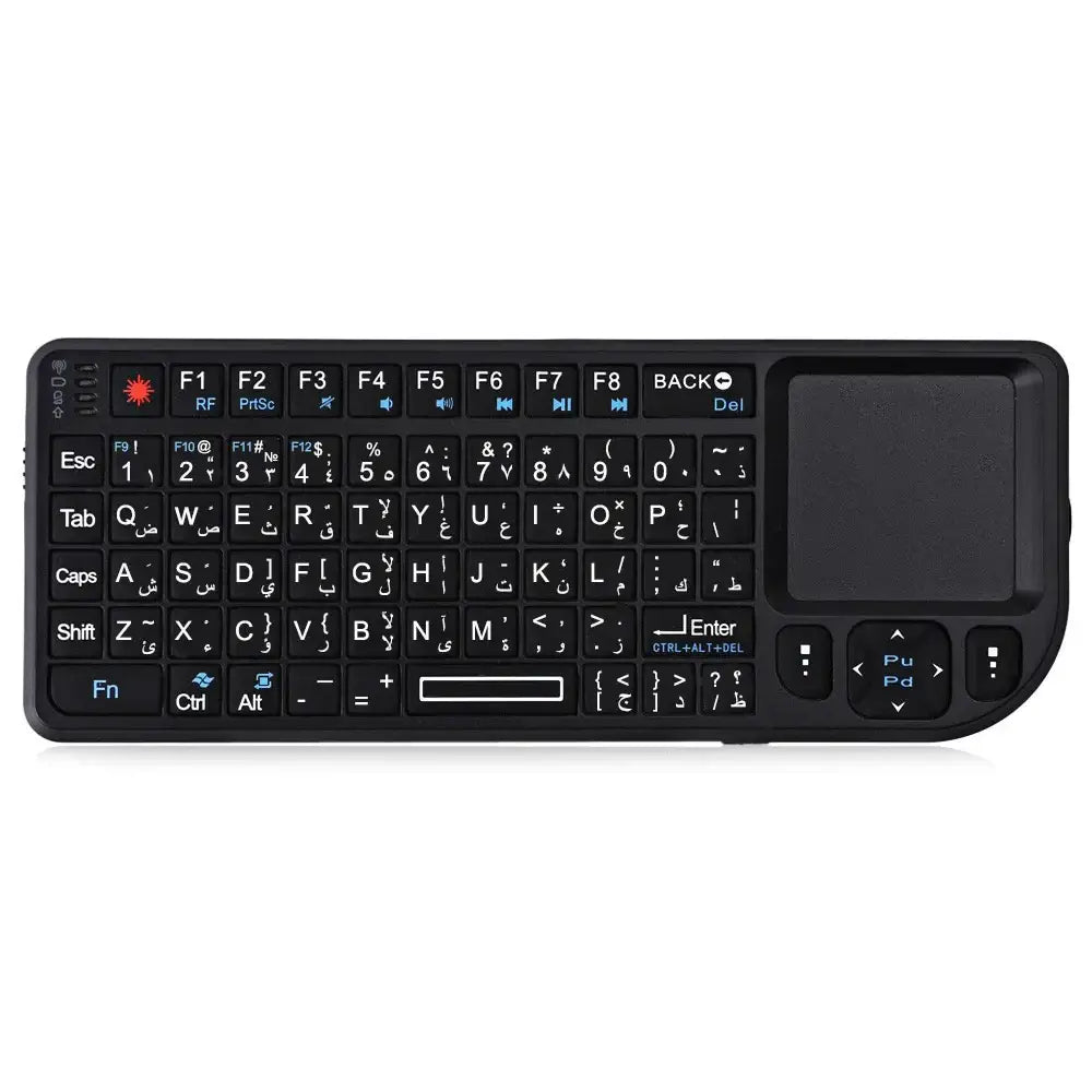 Mini Wireless Keyboard with Backlit Touchpad & Air Mouse