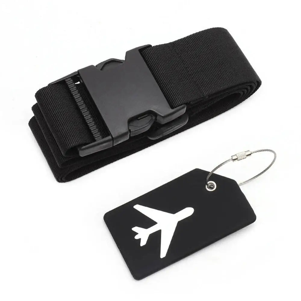 Multi-Colour Luggage Strap Set with Tag (8 colours available)