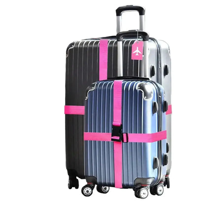 Multi-Colour Luggage Strap Set with Tag (8 colours available)