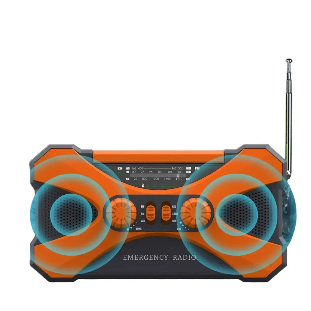 Multifunctional 10000mAh Solar Crank Radio (2 colours available)