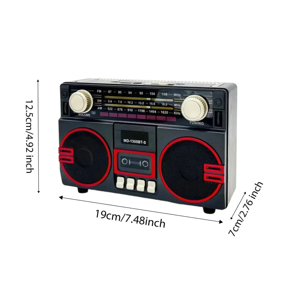 Portable AM/FM Radio Cassette Player