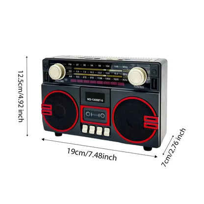 Portable AM/FM Radio Cassette Player