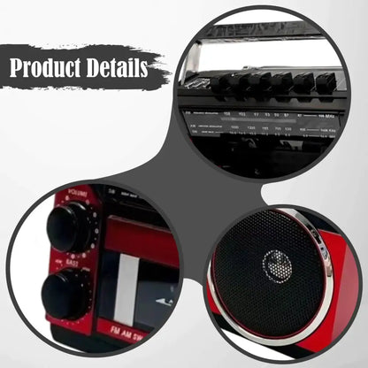 Portable AM/FM Radio Cassette Player