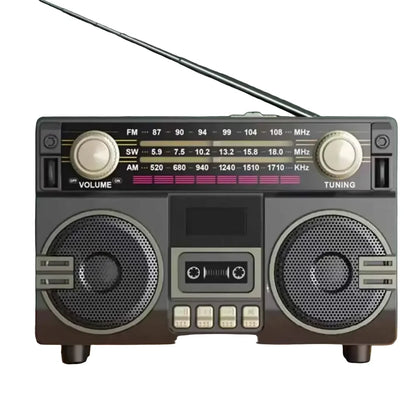 Portable AM/FM Radio Cassette Player