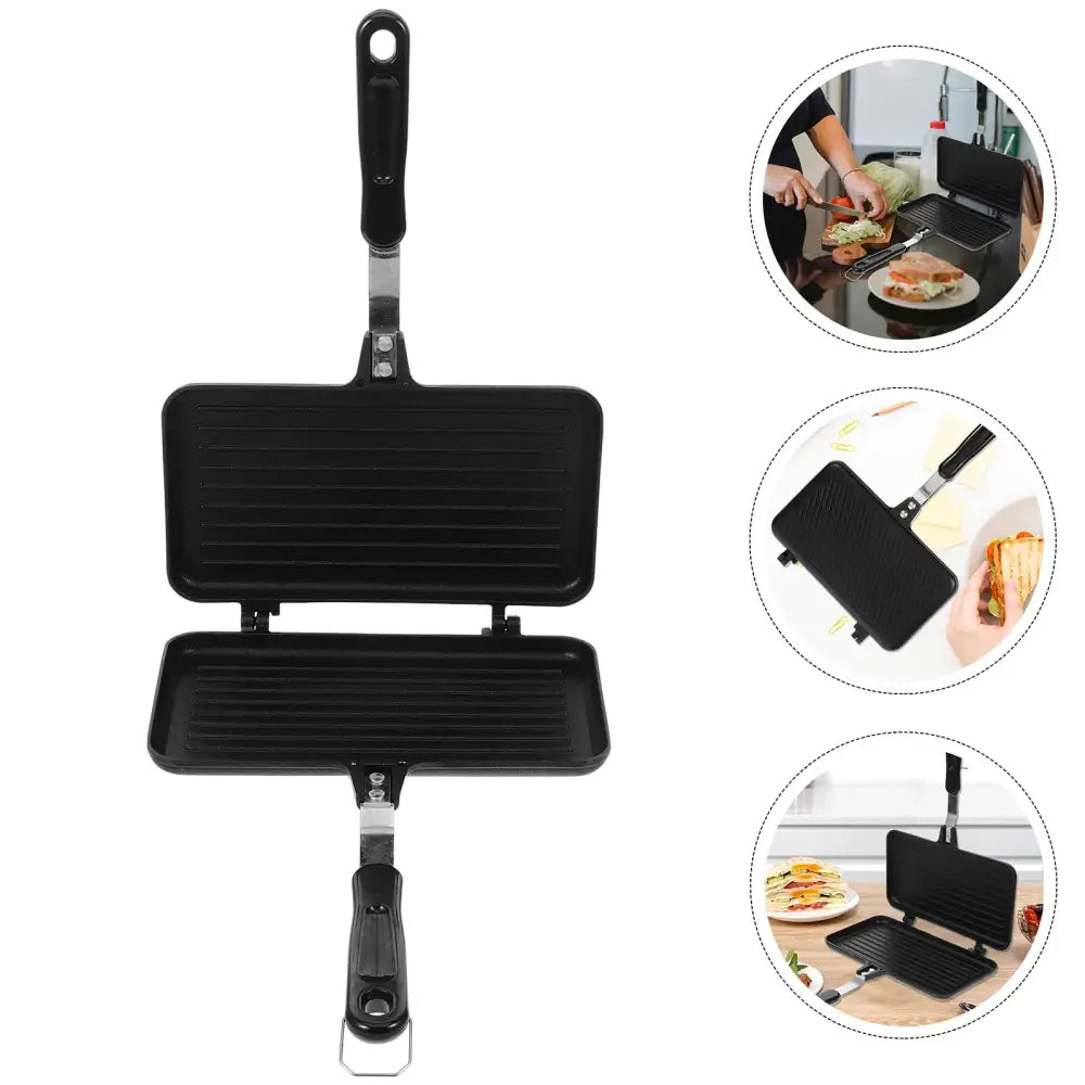 Multifunctional Sandwich Toaster & Nonstick Pan – Kitchen Appliance