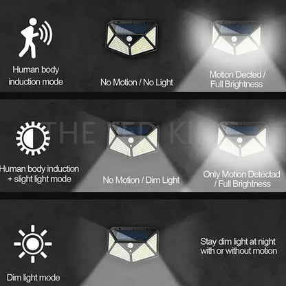 Solar LED Outdoor Waterproof Spotlight with Motion Sensor