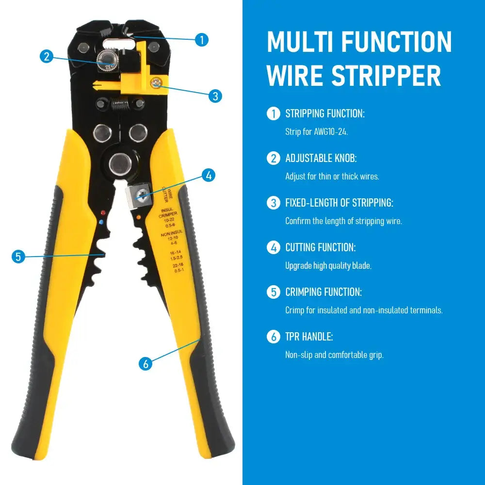 Multifunctional Wire Stripper & Crimper Pliers (different models available)
