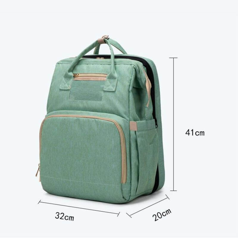 New Nappy Diaper Bag & Travel Crib-Grey