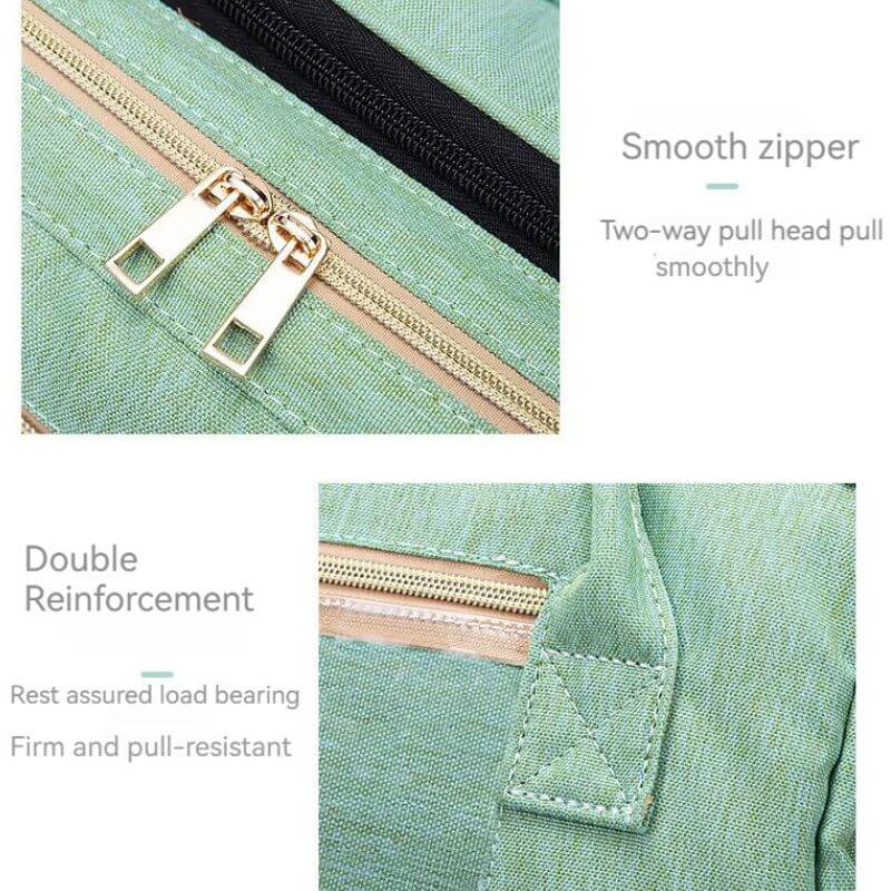 New Nappy Diaper Bag & Travel Crib-Grey