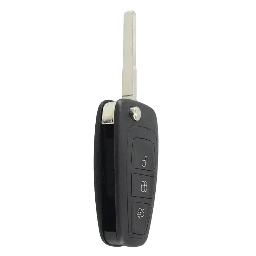 3-Button Flip Remote Car Key 434MHz 4D63 Chip HU101 for Ford Mondeo, Focus, C-Max & S-Max (2011–2015)