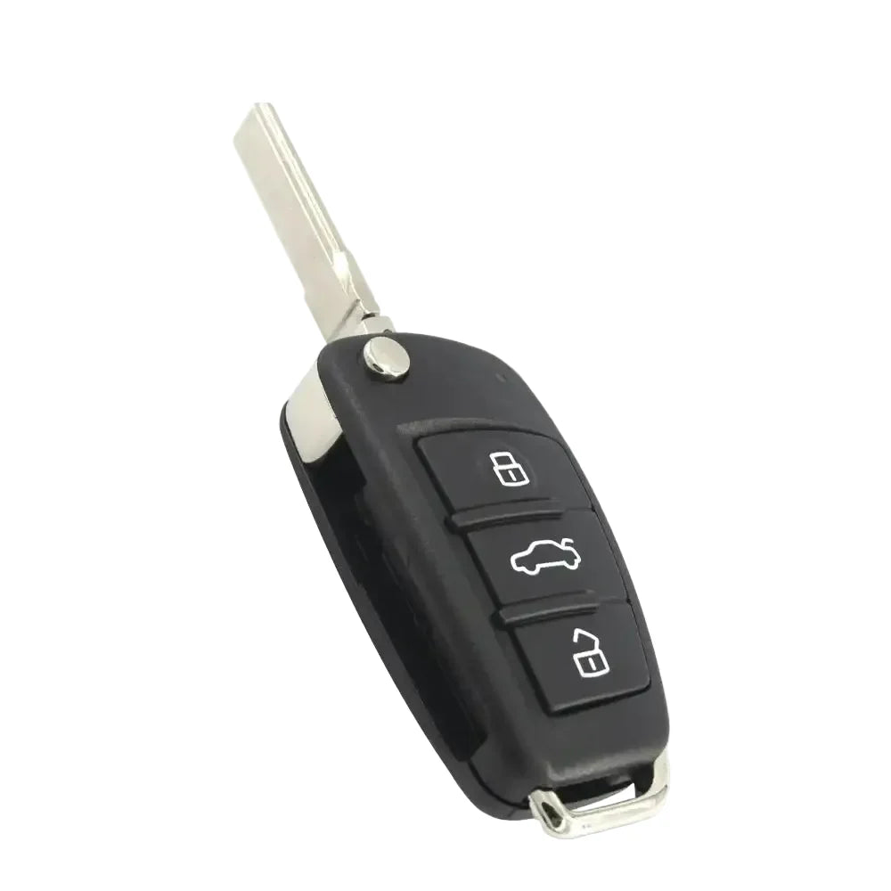 3-Button Flip Remote Key 434MHz ID48 HU66 for Audi A3 & TT (2006–2013)