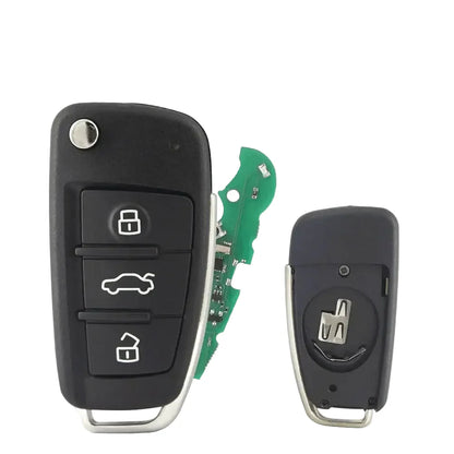 3-Button Flip Remote Key 434MHz ID48 HU66 for Audi A3 & TT (2006–2013)