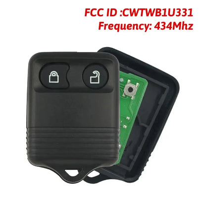 2-Button Smart Remote Car Key 434MHz CWTWB1U331 for Ford MYREMOTEKEY Models