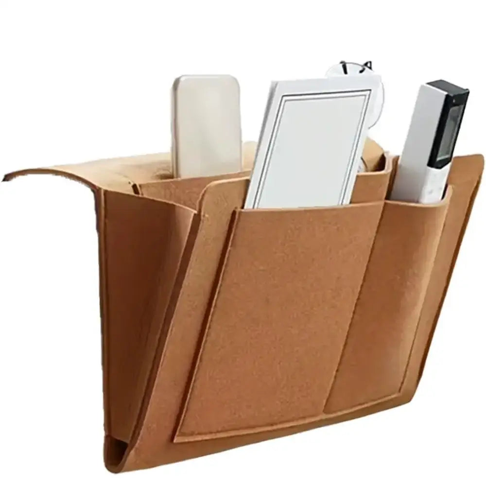 Felt Bedside Storage Bag with Hanging Pockets