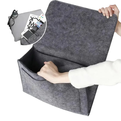 Felt Bedside Storage Bag with Hanging Pockets