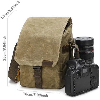 Men's Digital Shoulder Bag, Wear-Resistant Fabric, Multi-Device Camera Bag