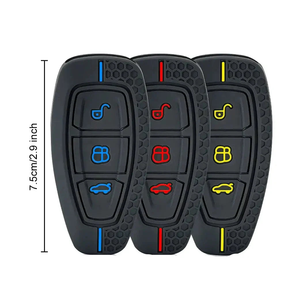 Silicone Remote Key Case for Ford Focus, Mondeo, Fiesta, Kuga, EcoSport, Transit & Grand C-Max