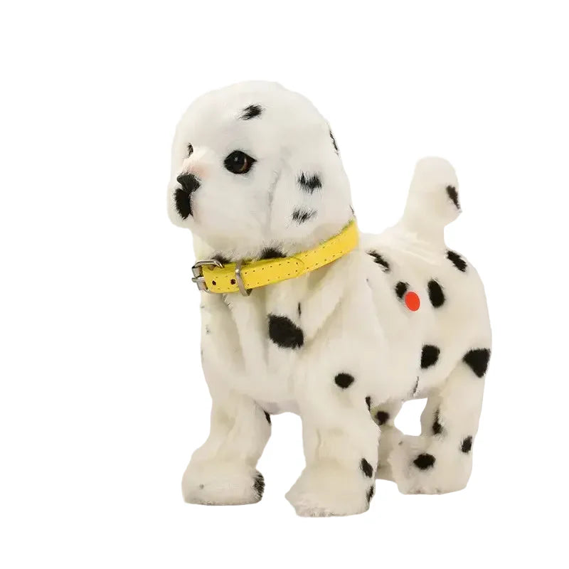 Simulation Electric Plush Dog Toy with Voice Control, Music & Walking Features
