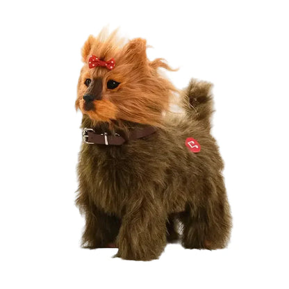 Simulation Electric Plush Dog Toy with Voice Control, Music & Walking Features