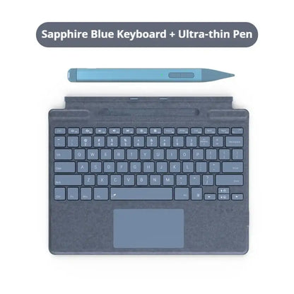 Surface Pro 8/9/X/10/11 Bluetooth Magnetic Keyboard with Touchpad, Pen Slot & 7 Colors available