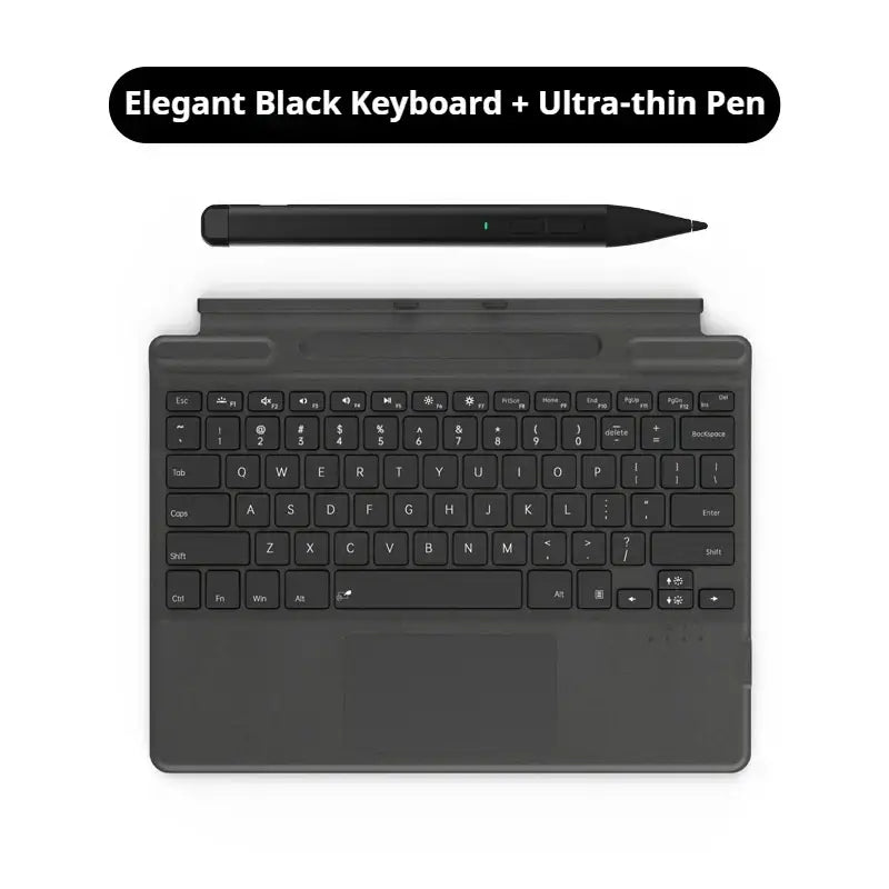 Upgraded Bluetooth Magnetic Keyboard with Touchpad & Pen Slot for Surface Pro 8, 9, 10, 11 & X – 7-Color Backlit
