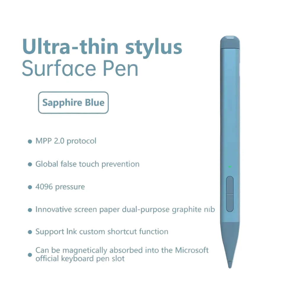 Surface Pro 8/9/X/10/11 Bluetooth Magnetic Keyboard with Touchpad, Pen Slot & 7 Colors available