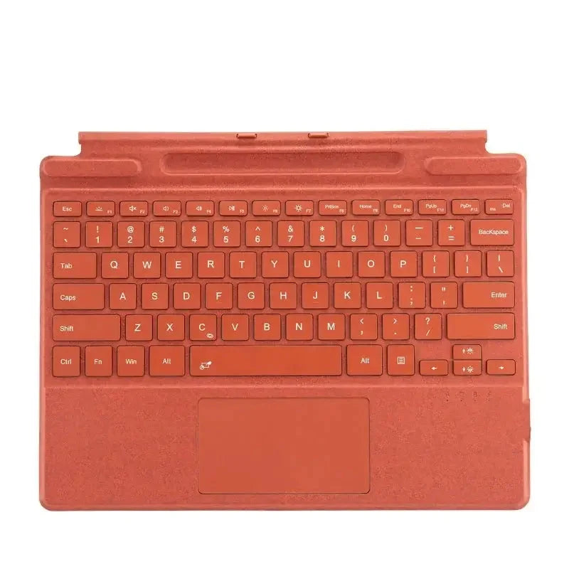 Upgraded Bluetooth Magnetic Keyboard with Touchpad & Pen Slot for Surface Pro 8, 9, 10, 11 & X – 7-Color Backlit