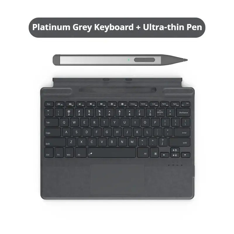 Upgraded Bluetooth Magnetic Keyboard with Touchpad & Pen Slot for Surface Pro 8, 9, 10, 11 & X – 7-Color Backlit