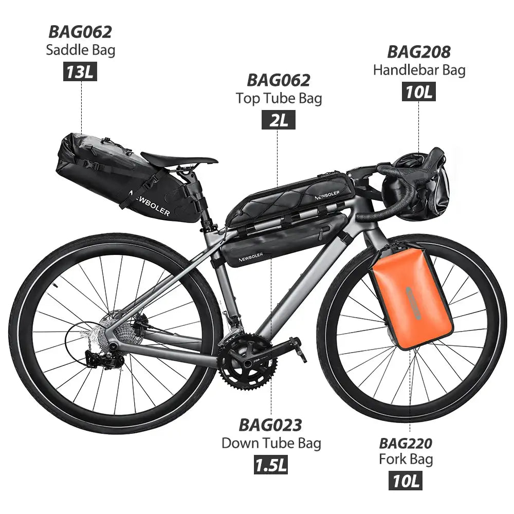 Waterproof Bike packing Bag Set for Long-Distance Cycling