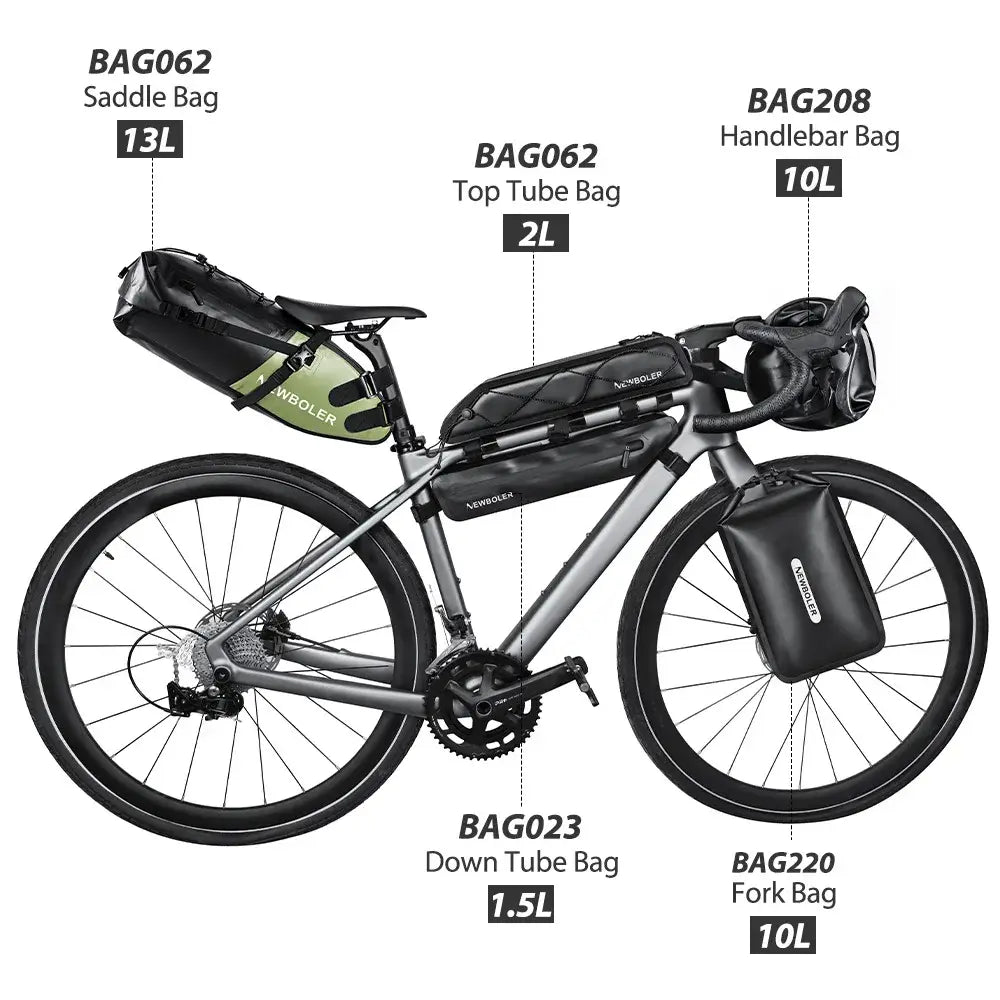 Waterproof Bike packing Bag Set for Long-Distance Cycling