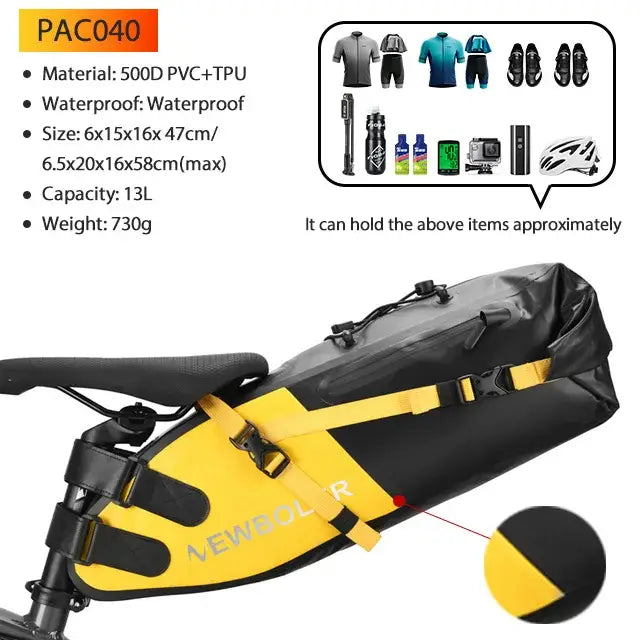 Waterproof Bike packing Bag Set for Long-Distance Cycling