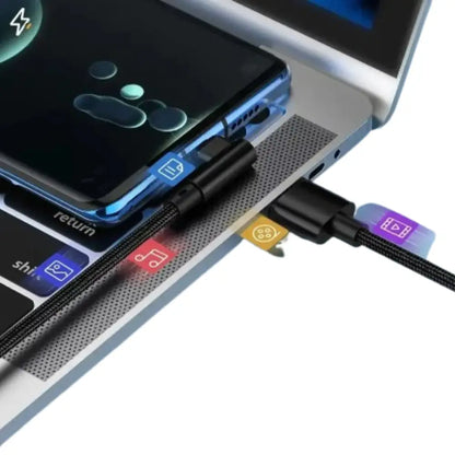 NNBILI 66W USB-C Elbow Charger Cable for Smartphones