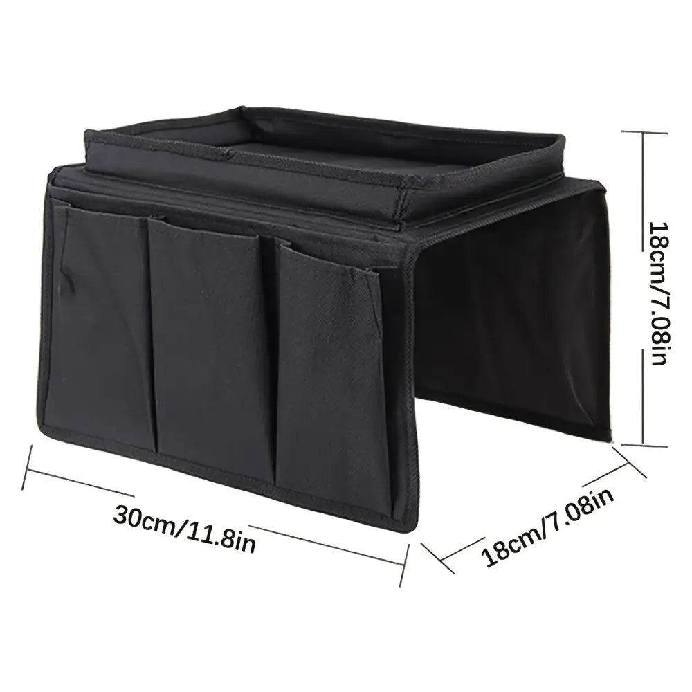 No-Slip Sofa Armrest Organizer with Storage Pockets