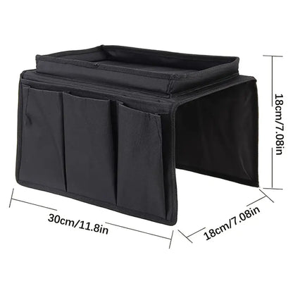 No-Slip Sofa Armrest Organizer with Storage Pockets