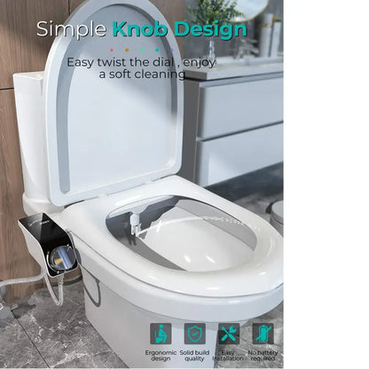 Non-Electric Dual Nozzle Toilet Seat Attachment (different types available)