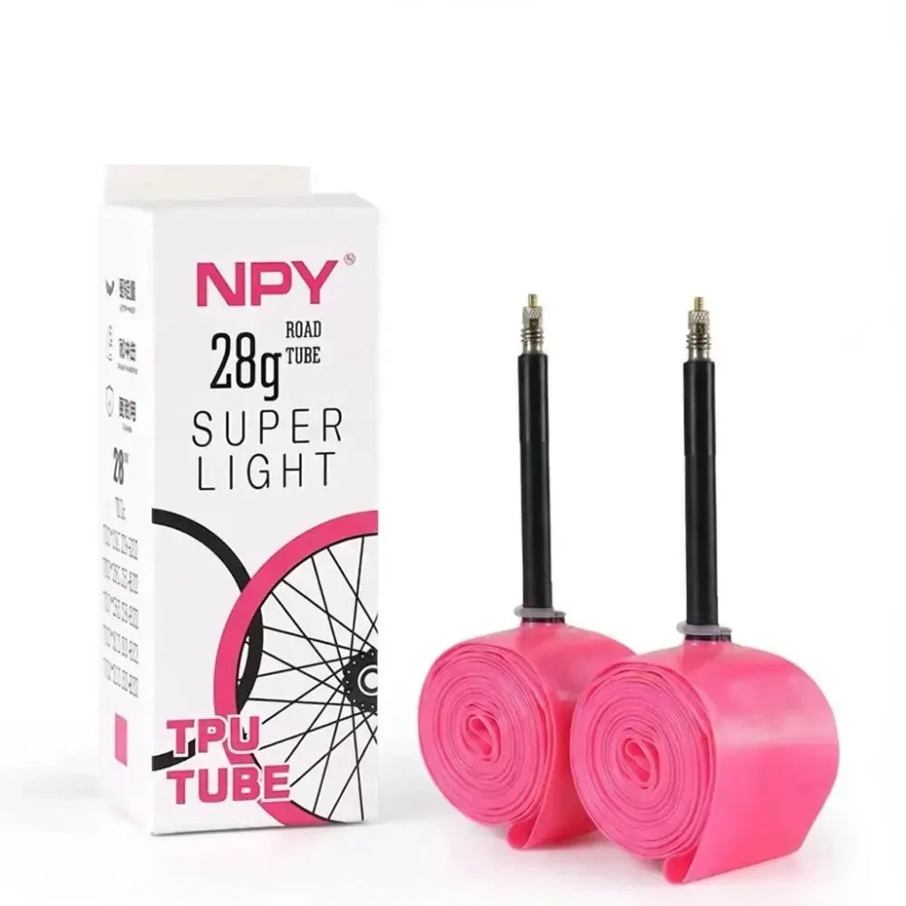 Ultralight 28g TPU Inner Tube, 700C x 18/25/28/32 Road Bike Tube with 45/65/85mm Presta Valve