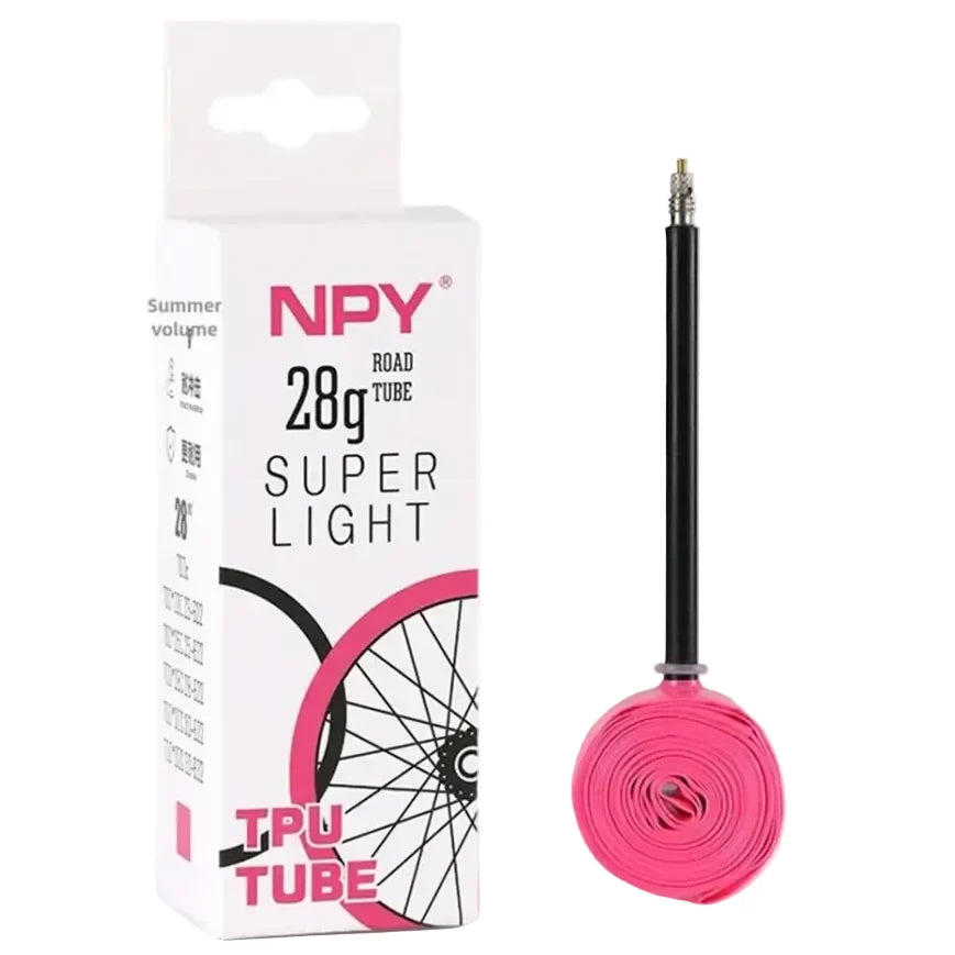 Ultralight 28g TPU Inner Tube, 700C x 18/25/28/32 Road Bike Tube with 45/65/85mm Presta Valve
