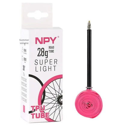 Ultralight 28g TPU Inner Tube, 700C x 18/25/28/32 Road Bike Tube with 45/65/85mm Presta Valve