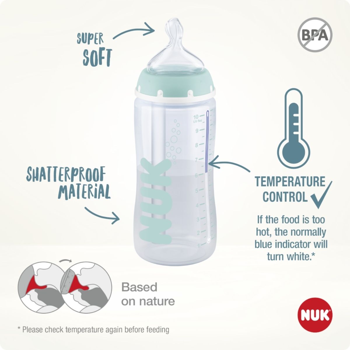 Benefits of the nuk anti colic baby bottle.