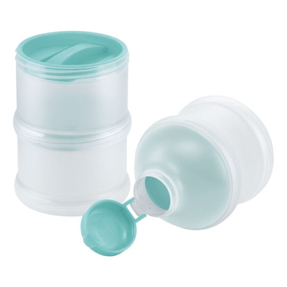 The Nuk milk dispenser open showing the hole the formula goes in to.