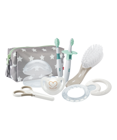 NUK Welcome Set - Essential Baby Care Kit for Newborns | 7 Pieces
